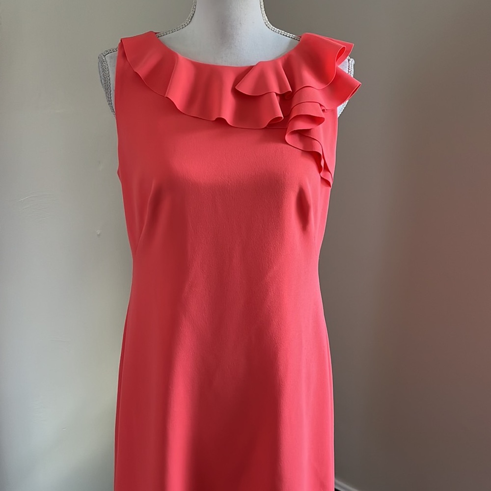 Lauren by Ralph Lauren Women's Ruffled Crepe Dress - Picture 2 of 11